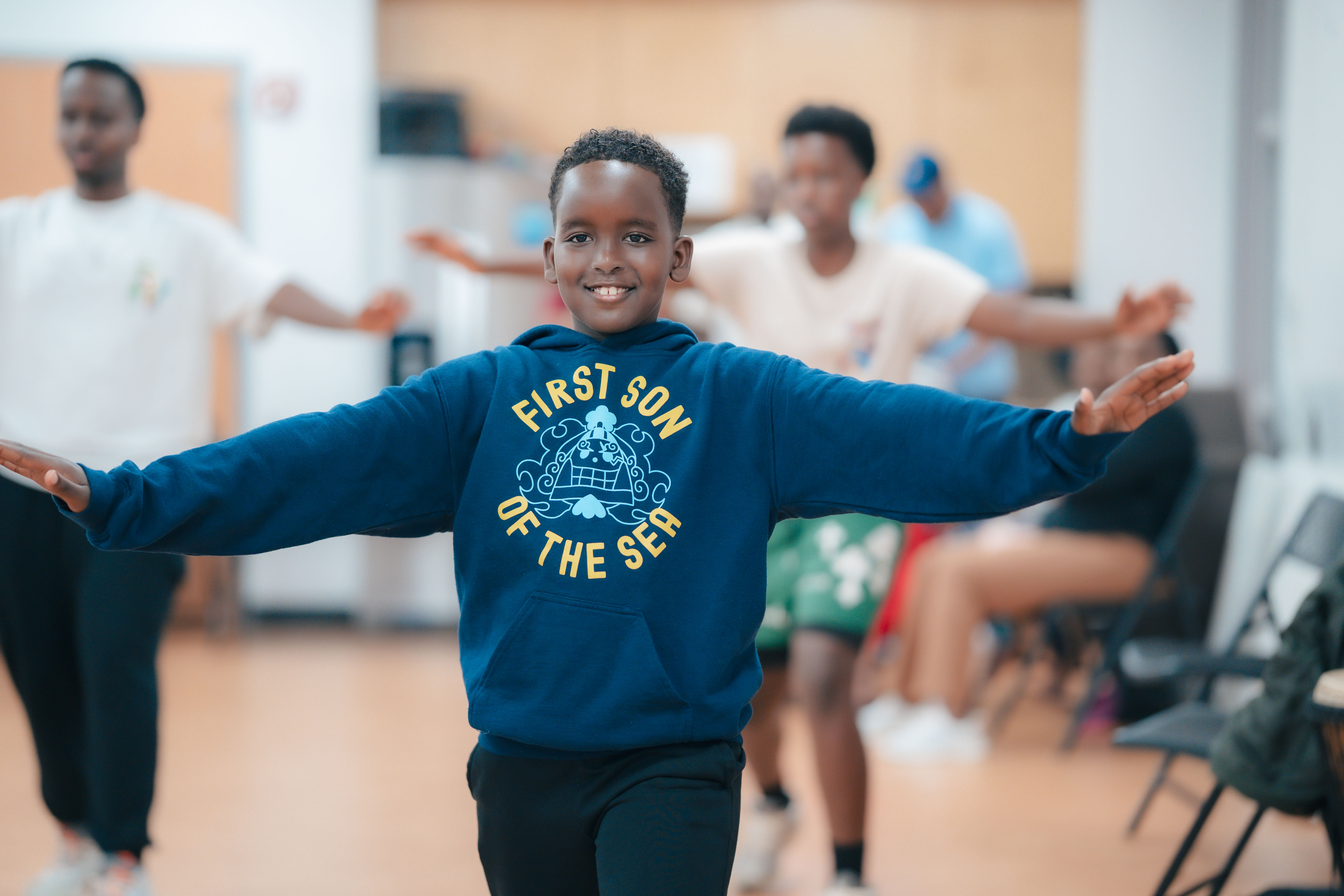 Youth practice session — children dancing