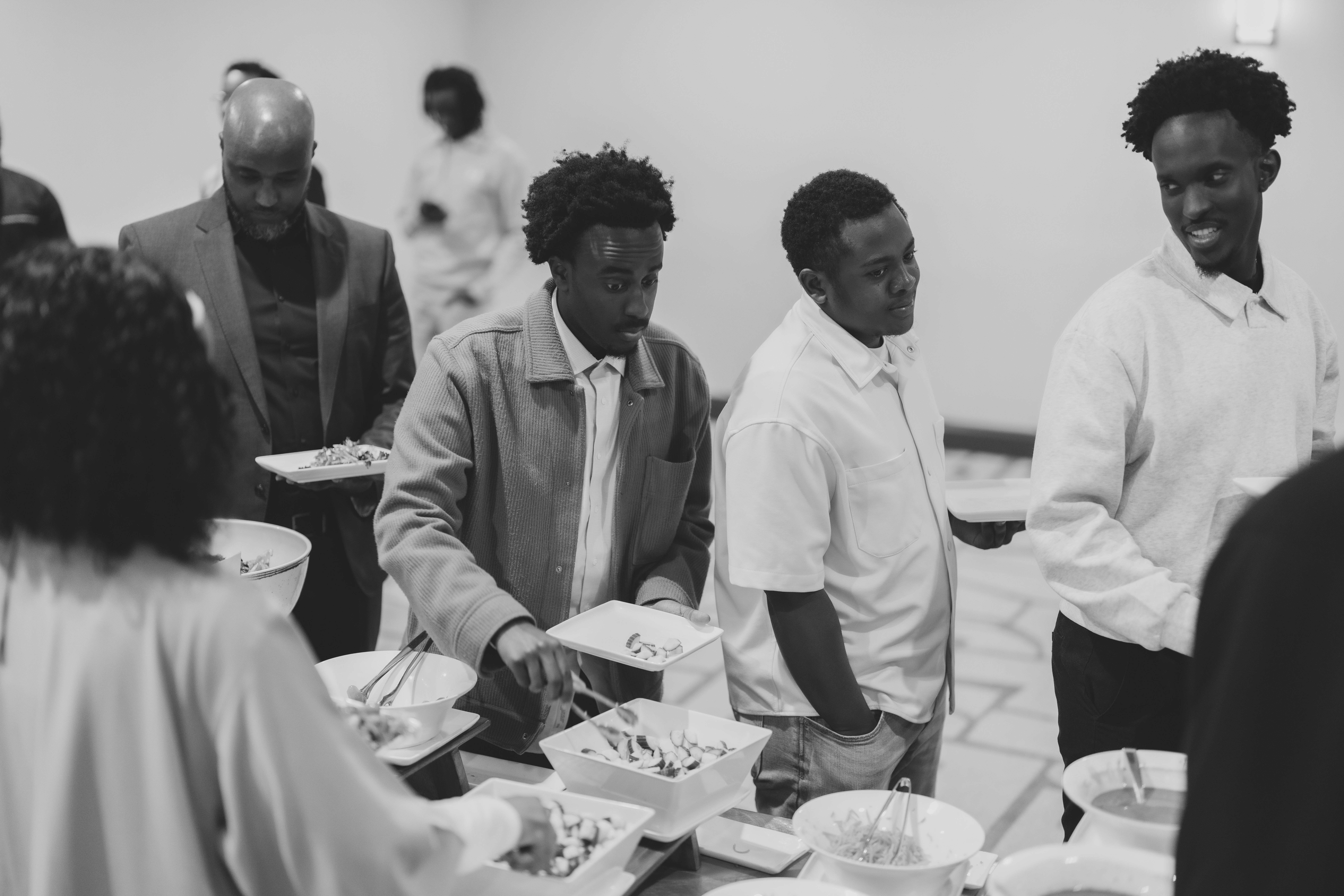 Community members at gala dinner