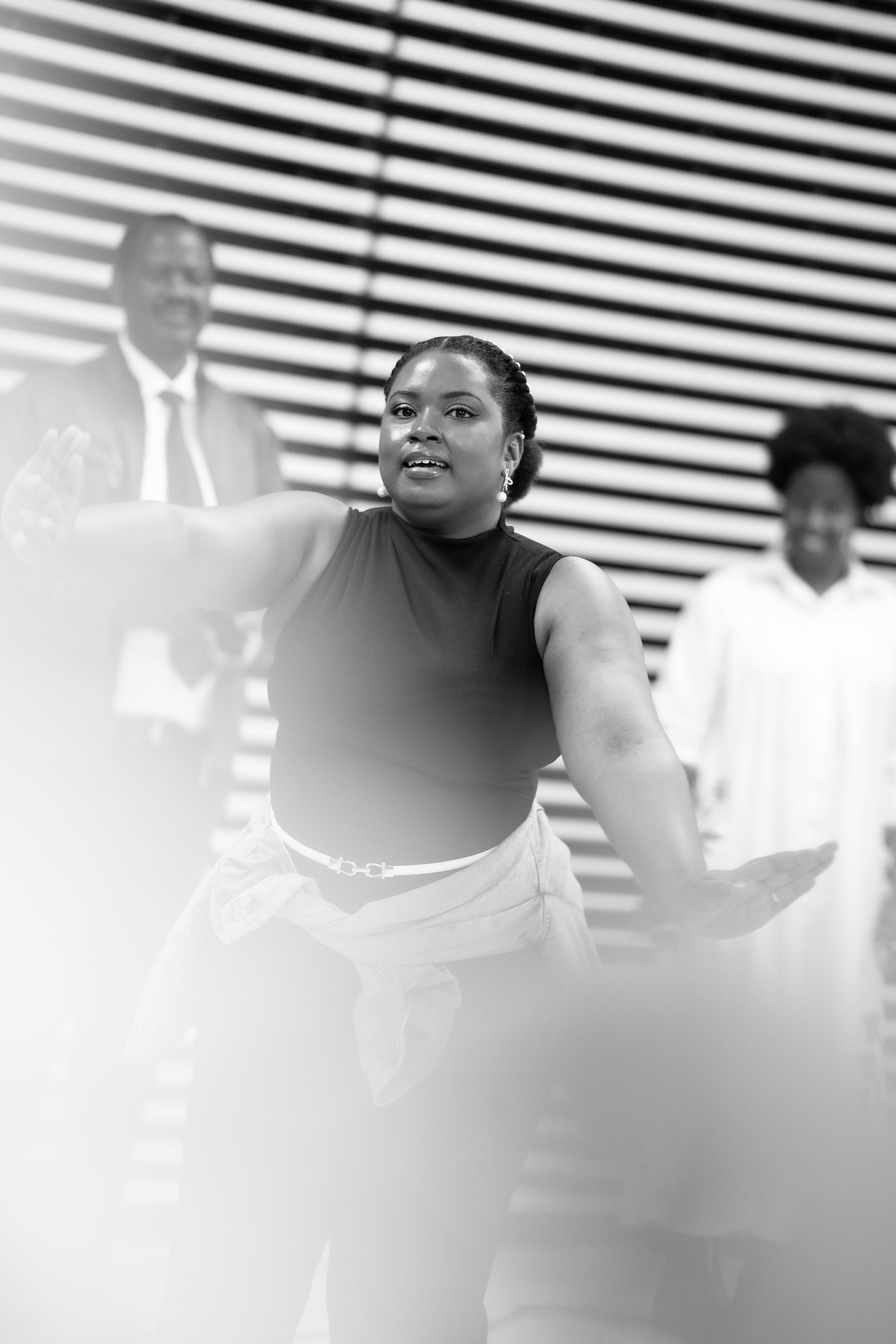 Performers at community event